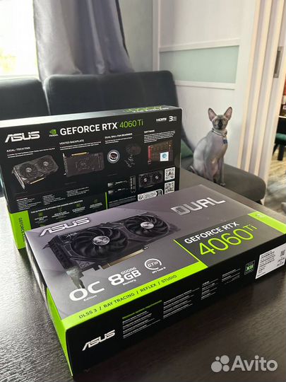 Видеокарта asus GeForce RTX 4060 Ti dual OC