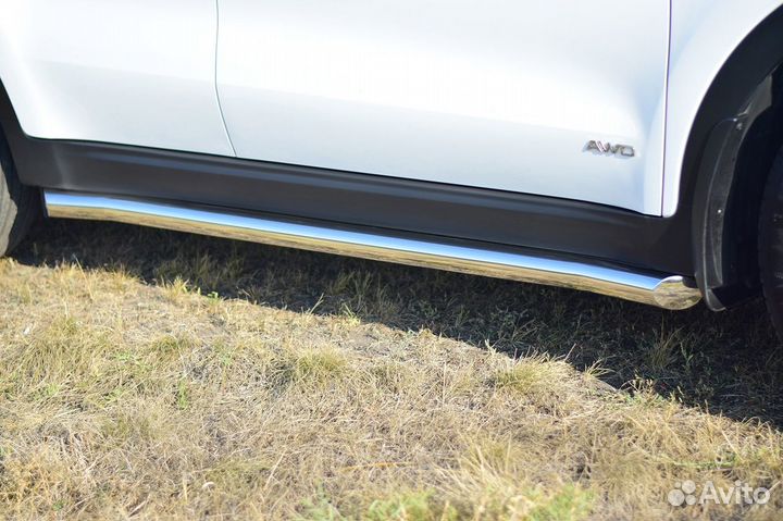 Защита бампера, пороги, труба хром Киа Спортаж