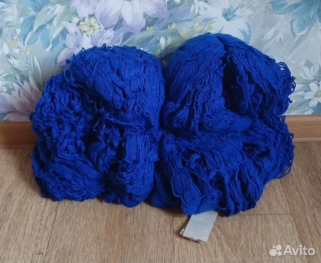 Пряжа СССР синяя