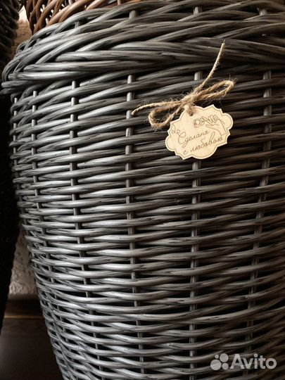 Корзина, кашпо,вазоны из полиротанга
