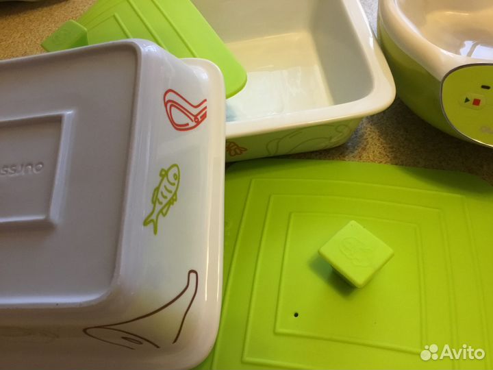 Йогуртница Oursson FE1105D/GA, формы для запекания