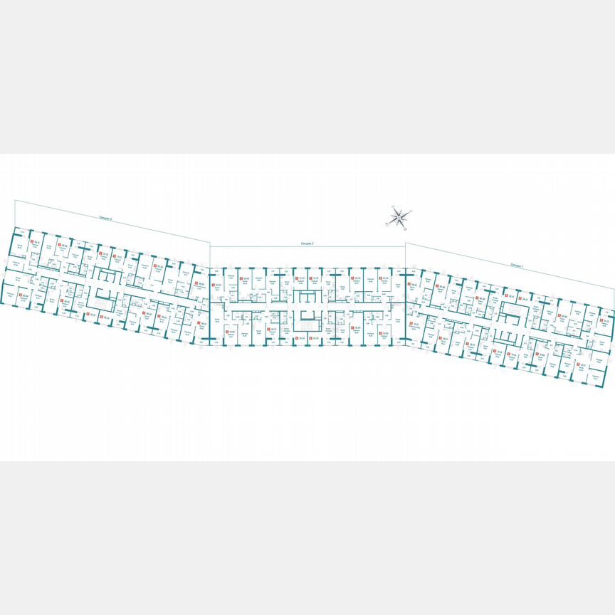 2-к. квартира, 58,3 м², 9/18 эт.
