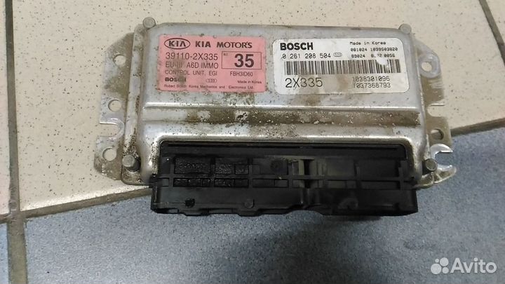 Блок управления двигателем киа спектра kia spectra