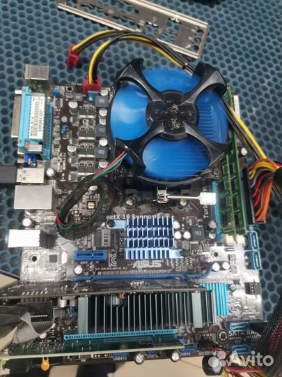 Комплект мат плата, процессор и память