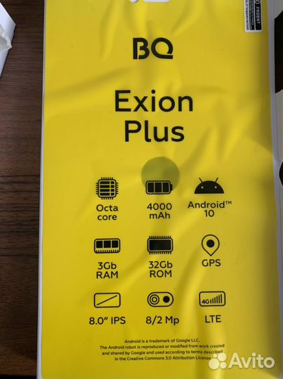 Планшет BQ-8077L Exion Plus