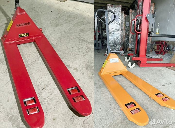 Гидравлическая тележка, рохля 2 тонны