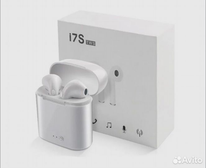 Беспроводные наушники i7S TWS (аналог AirPods)