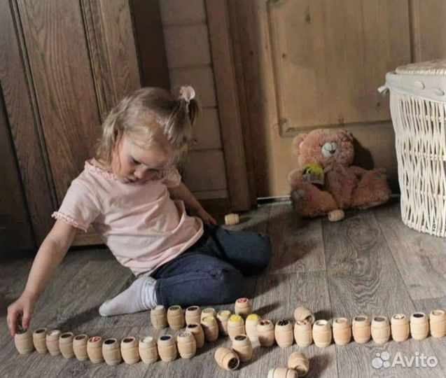 Игры Монтессори. Развивающее сенсорное лото