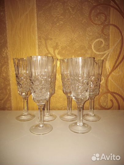 Хрустальные рюмки на ножке СССР