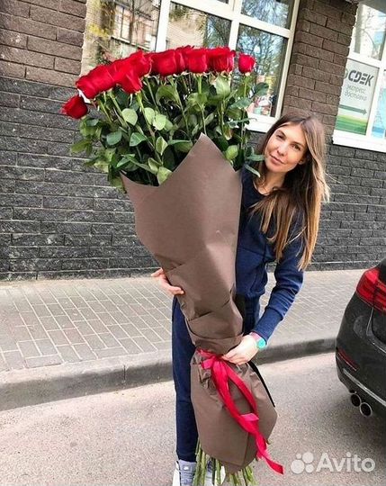 Высокие розы Доставка цветов