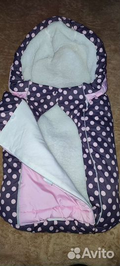 Зимний конверт на выписку