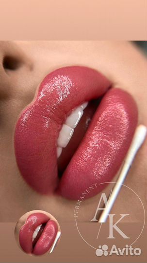 Перманентный макияж брови губы