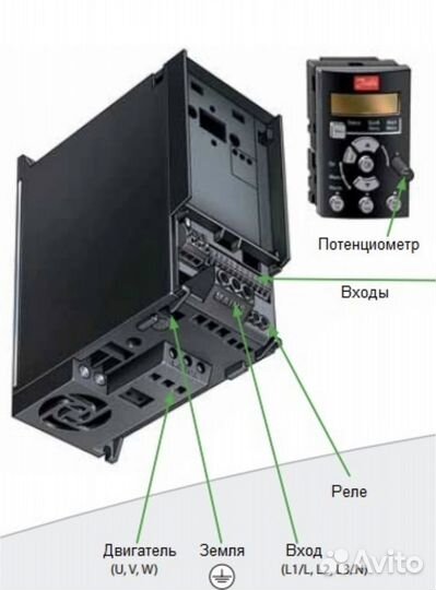 132B0101 панель управления c потенциометром