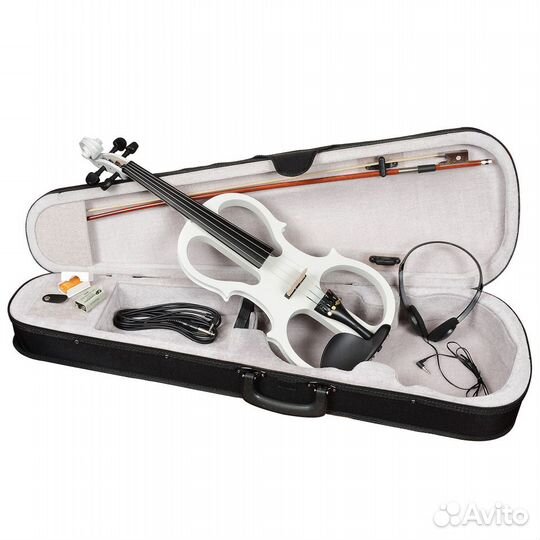 Электроскрипка antonio lavazza EVL-01 WH 4/4 белая