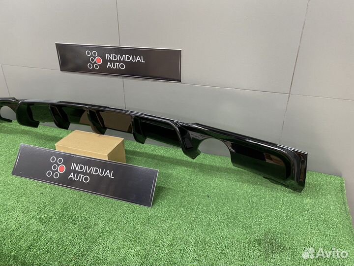 Диффузор накладка заднего бампера BMW 3 F30 1-1