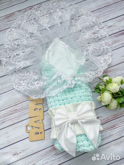 Вязаный плед