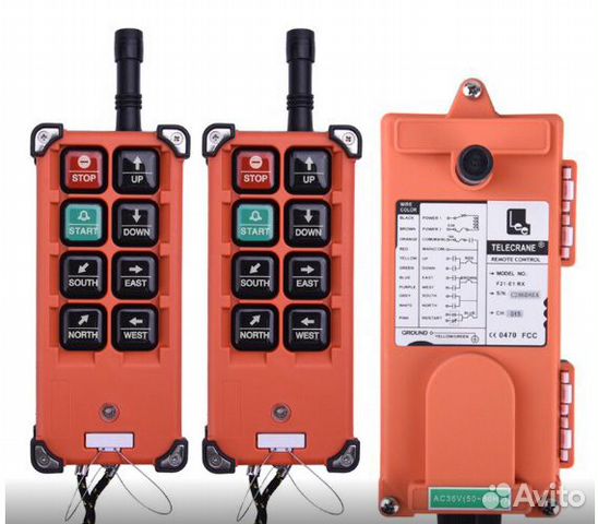 Радиоуправление краном Телекран Telecrane F21-E1B