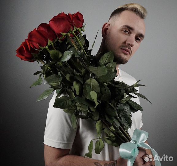 Розы метровые доставка цветов