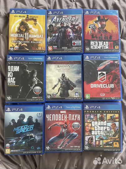 Игры для Sony playstation 4 диски PS4