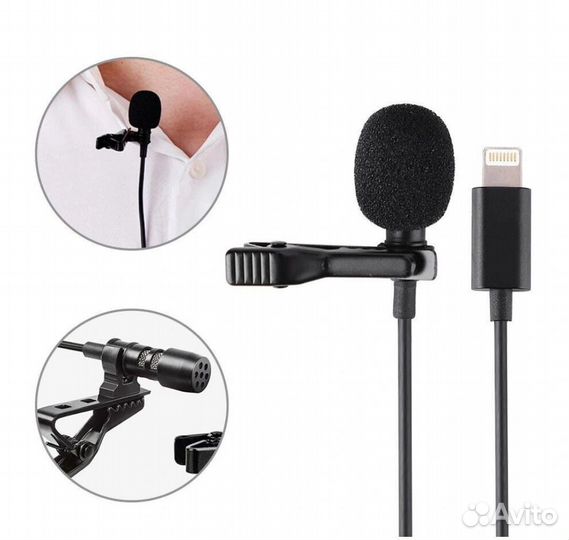 Микрофон петличный Орбита OT-SML01,разъем Lighntin