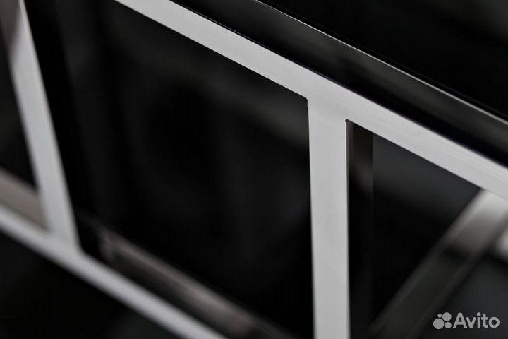 46AS-SH1076-silver Стеллаж серебристый/темн.ст. 80