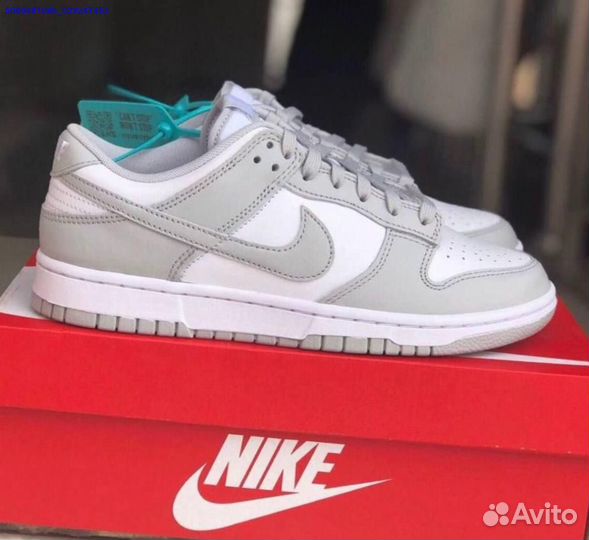 Кроссовки Nike Dunk Low Grey Fog Оригинал