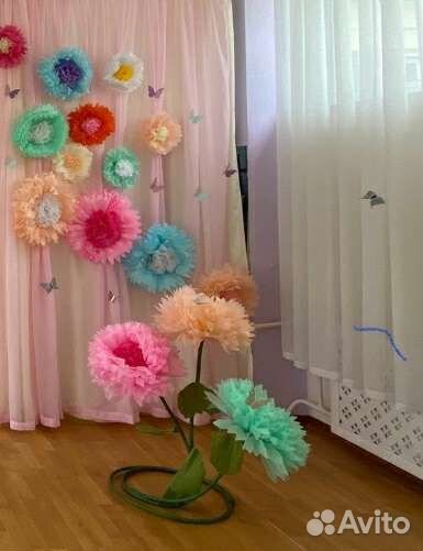 Декор, бумажные цветы,ростовый цветы