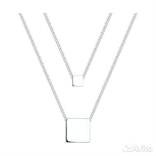 Колье sokolov из серебра, 94070055, р.55