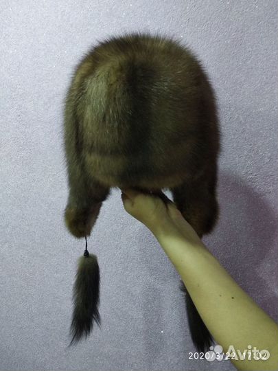 Шапка из меха соболя