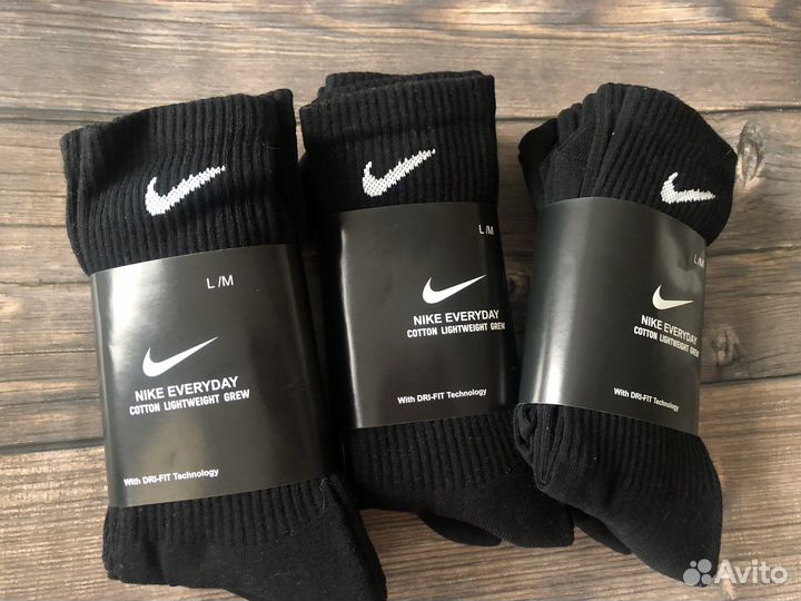 Носки nike everyday черные