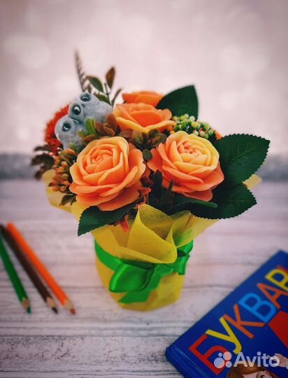 Букеты из мыла к 1 сентября