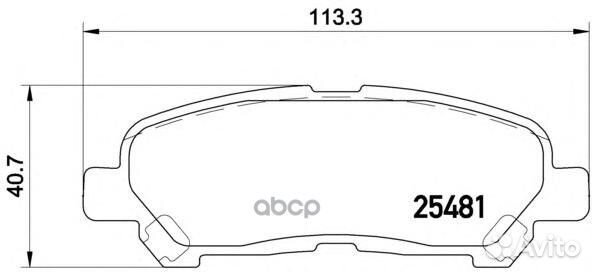 Колодки тормозные дисковые задн. toyota (GAC) H