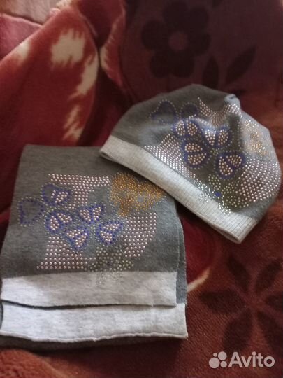 Комплект шапка и шарф