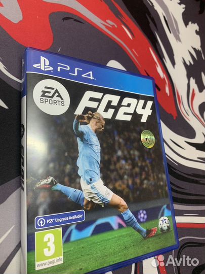 EA FC 24 для PS 4 и для PS 5 (она имеет апгрейд)