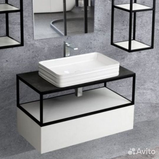 Консоль Cezares cadro-80/46/30-1c-so-met-st Черный