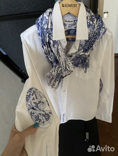 Рубашка и шарф на мальчика Gulliver