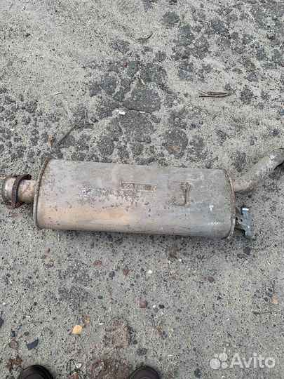 Задняя банка глушителя