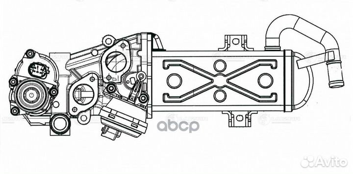 Клапан EGR (рециркуляции выхл. газов) с теплооб
