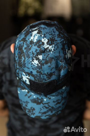 Бейсболка тактическая, синяя цифра