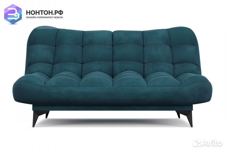 Диван клик-кляк Арно вельвет сине-зеленый