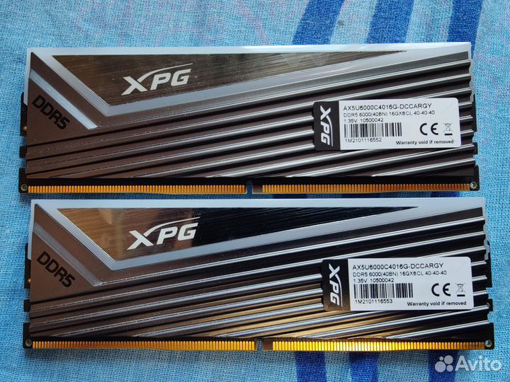 DDR5 6000 XPG Caster 32 gb (16x2) RGB
