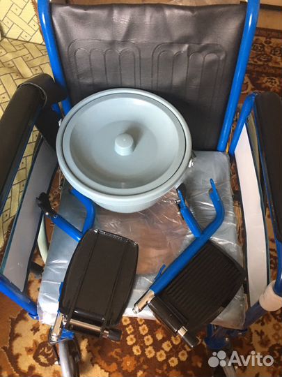 Кресло коляска инвалидная с туалетом новая