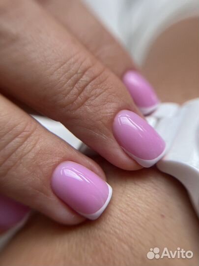 Маникюр гель-лак с укрепоением гелем