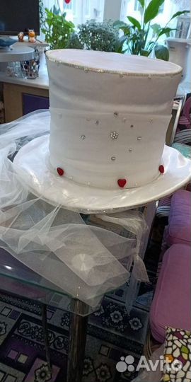 Свадебное украшение на авто шляпы