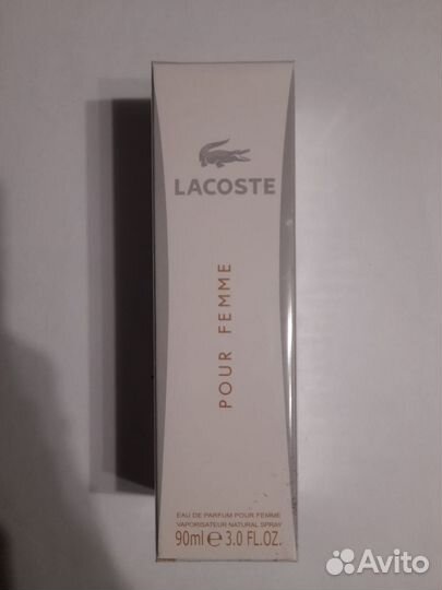 Духи женские Lacoste pour femme (90ml) новые