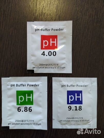 Калибровочные порошки для овп (ORP), pH метра