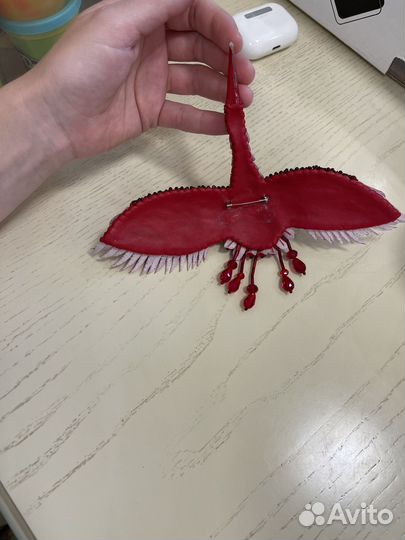 Брошь журавль Lesya Nebo