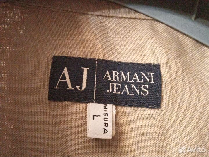 Рубашки Armani trussardi лен вискоза