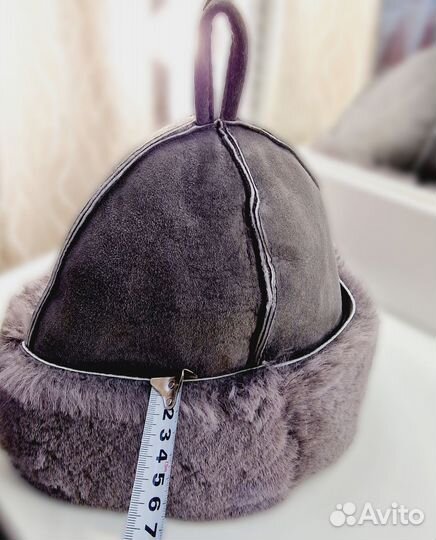 Шапка для бани из овчины