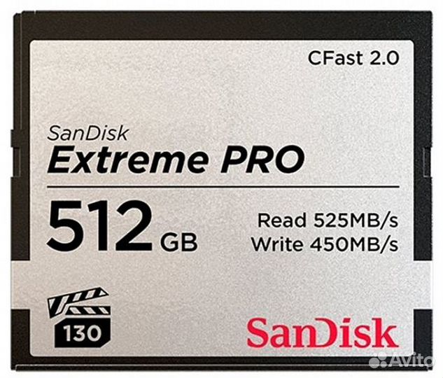 SanDisk Extreme PRO CFast 2.0 512Gb